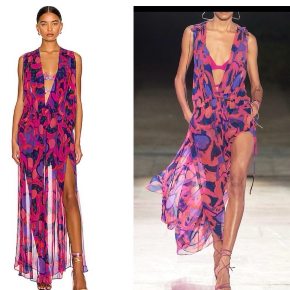 Isabel Marant Multicolor Alsaw Long Dress